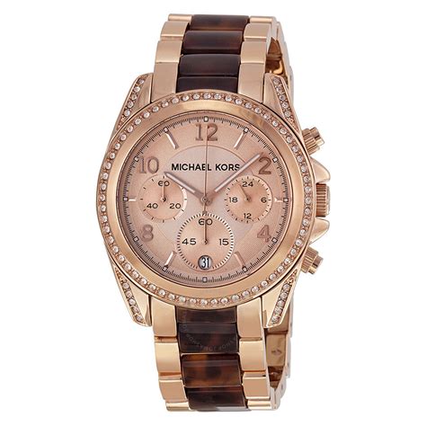 michael kors large face rose gold watch|mk rose gold watch sale.